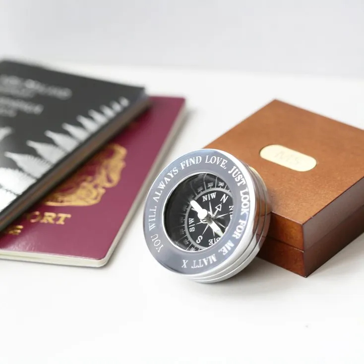 Compass with Timber Box