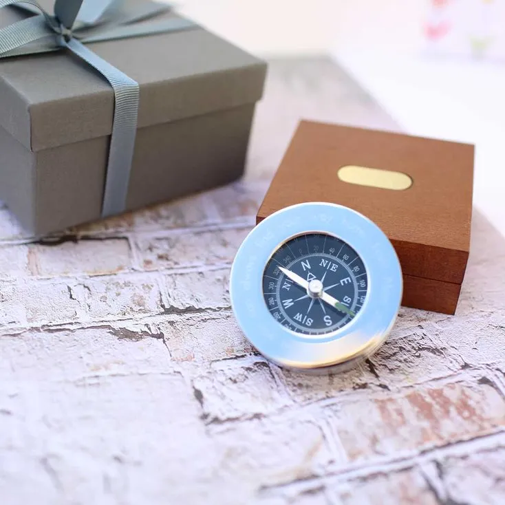 Compass with Timber Box