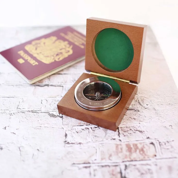 Compass with Timber Box