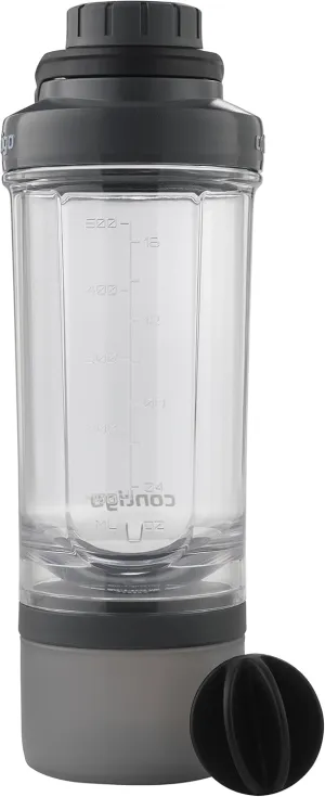 Contigo 2076738 Shake N GO FIT TRITAN STRG 22OZ, Storage, Smoke with Protein Ball