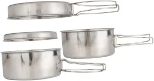 Cooking Pan Set for Camping Titanium Camping Cookware Portable Outdoor Cooking Pan for Hiking BBQ and Picnics