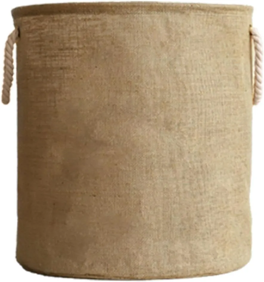 Cotton Rope Laundry Basket Large Capacity Easy to Carry for Dorm Bedroom