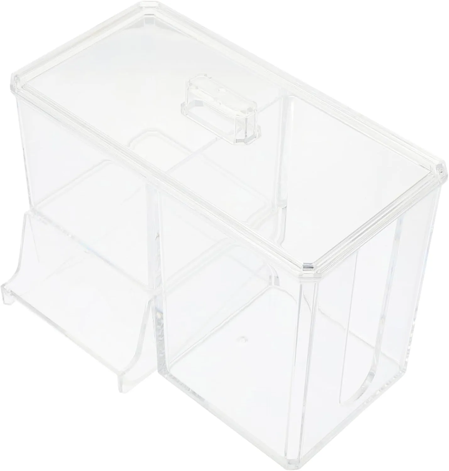 Cotton Swab Container with Lid Compartment Makeup Sponge Box Cotton Pad Storage for Bedroom Bathroom Office Design for Stylish Organization Protection