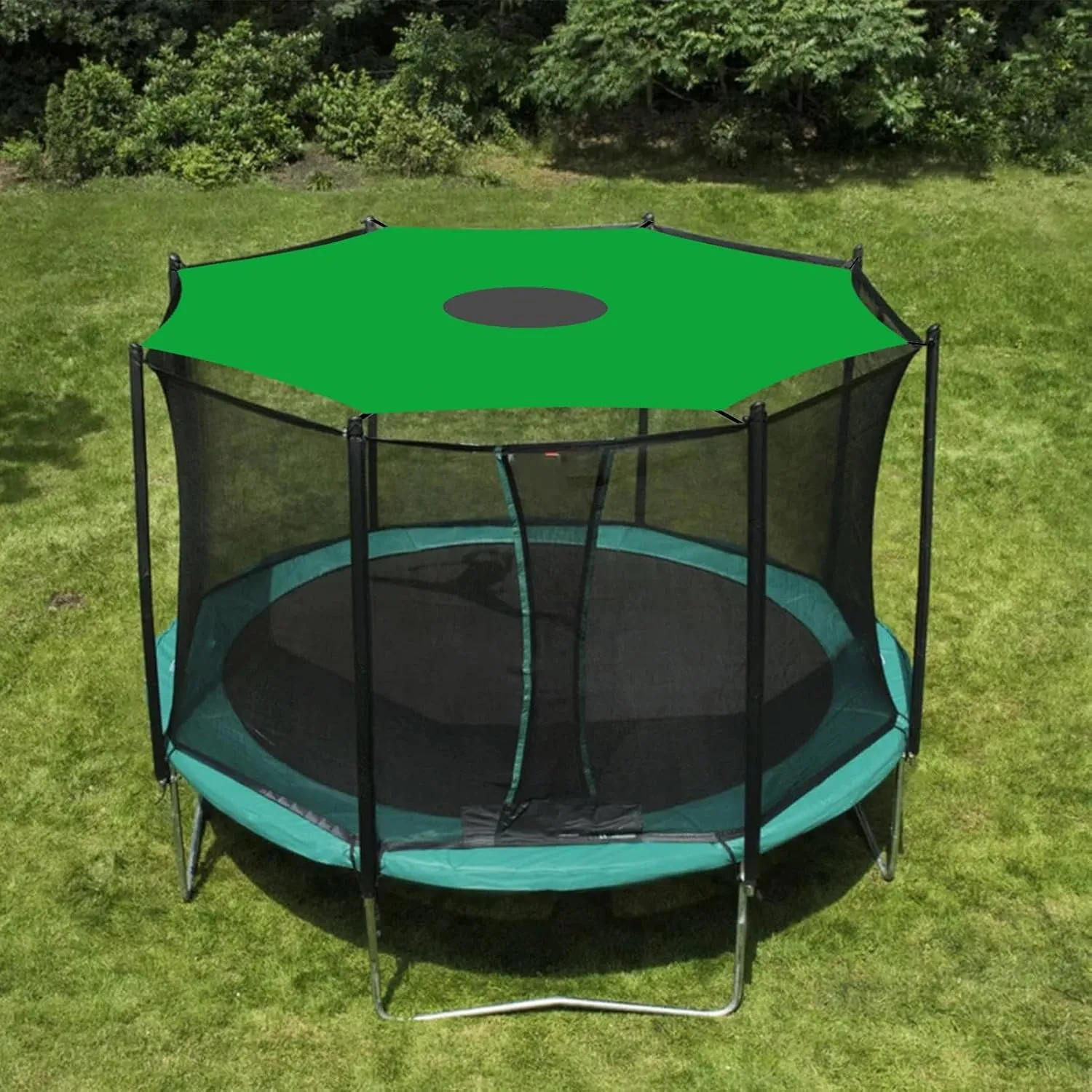 Cover for Trampoline - Canopy Awning Trampoline Sun Protection - Foldable Waterproof Tear Resistant Tent Cover Shade for Sports Patio Backyard