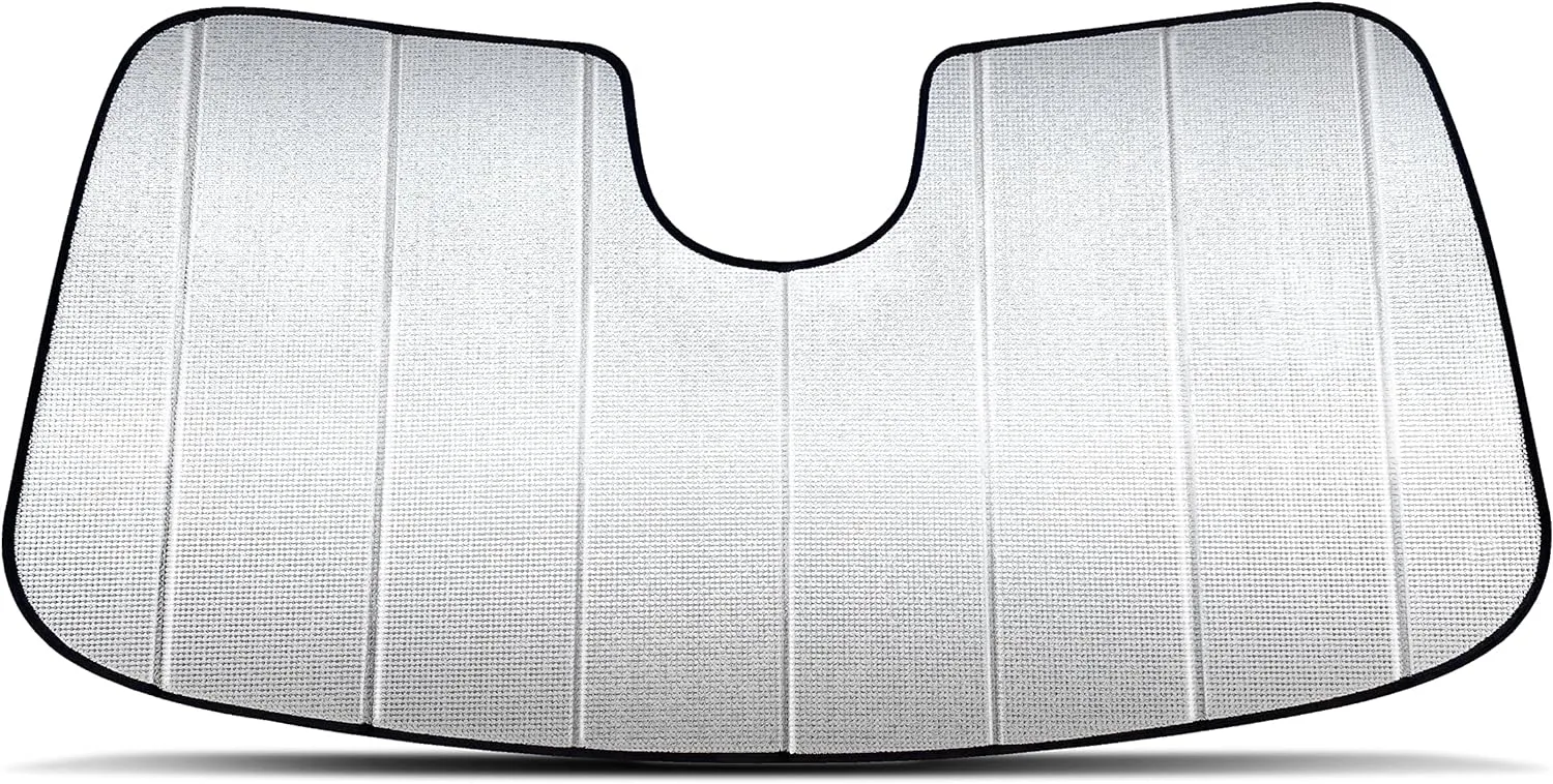 Custom Fit Windshield Foldable Sunshade for 2017 2018 2019 2020 2021 2022 2023 2024 2025 Jeep Compass SUV, Compact Block UV Rays Visor Protector Folding Dual-Purpose (Made in USA)