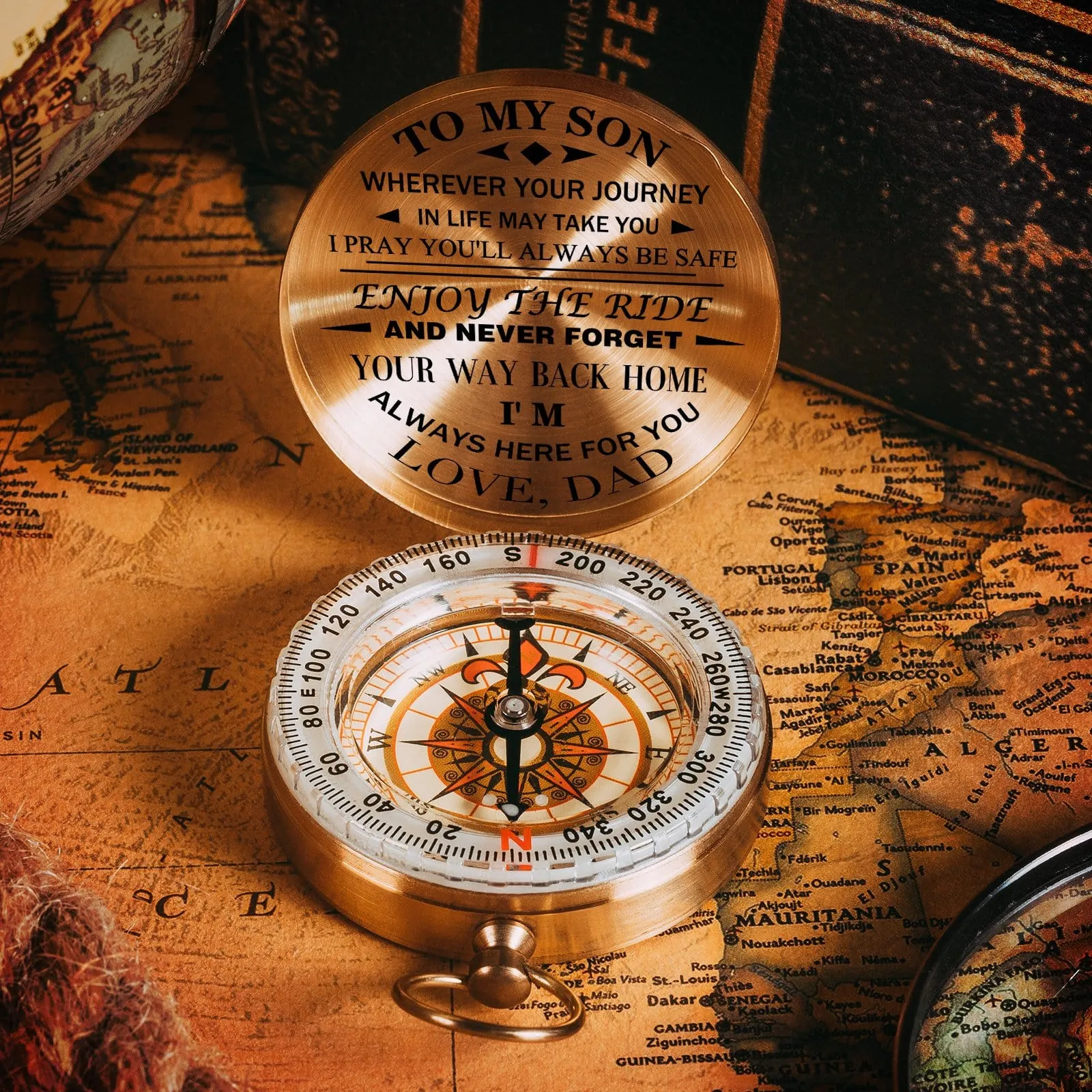 Dad To Son-Enjoy The Ride - Compass