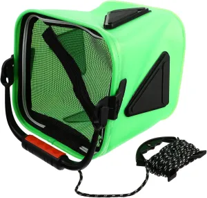 DECHOUS Collapsible Fishing Bait Bucket Net Cover Portable Water Pail for Camping