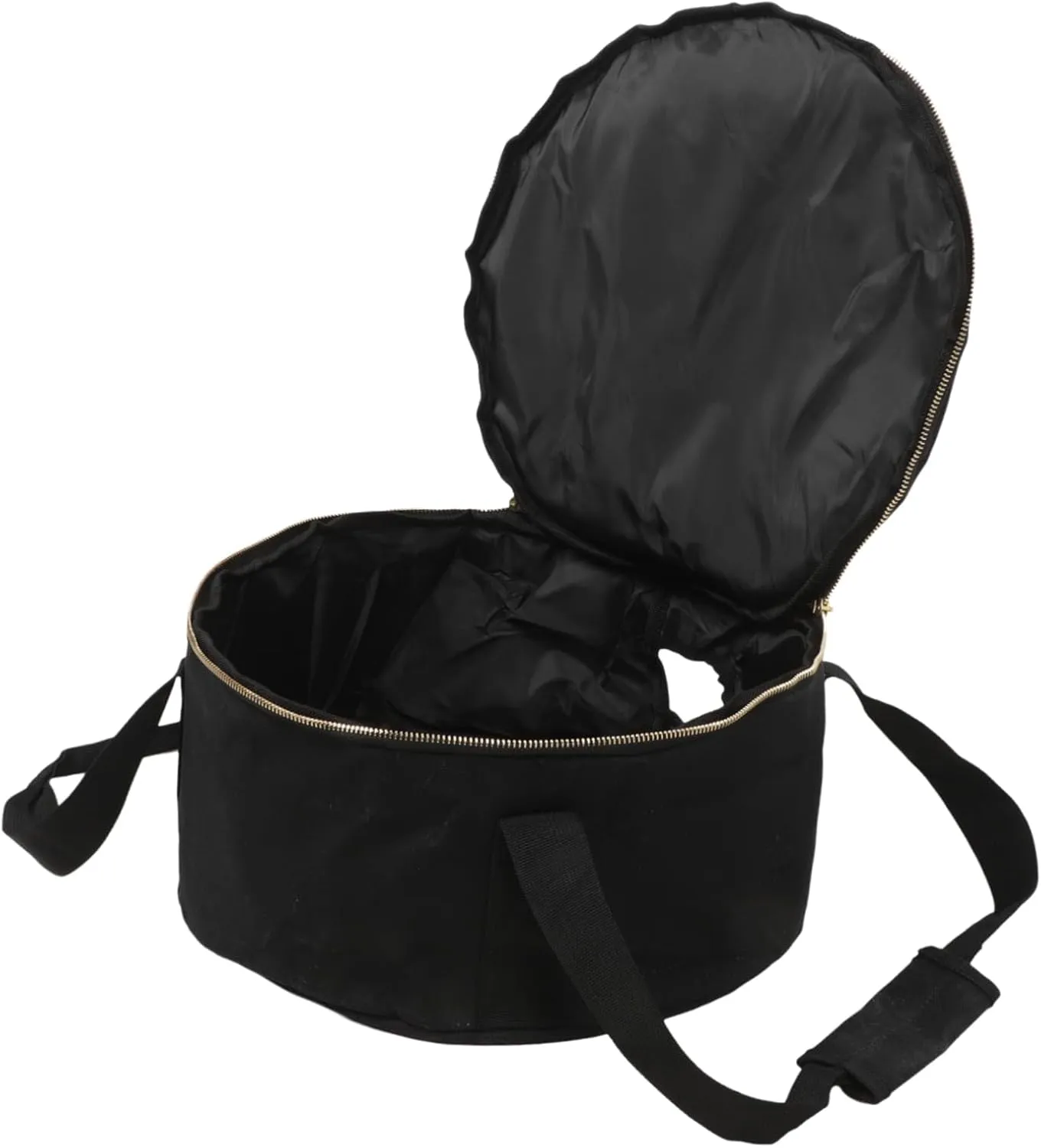 DECHOUS Outdoor Camping Pot Storage Bag Cast Iron Skillet Carrying Pouch for Barbecue Pan Portable Frying Pan Organizer Zipper and Handles