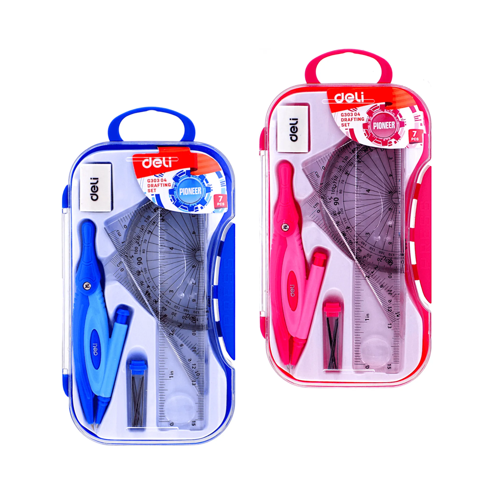 Deli Maths Geometry Drafting Set 7 Pcs