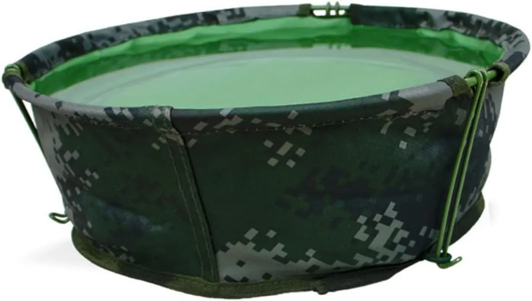 Dish Tub Handles Collapsible Sink for Camping Portable Basin Outdoor Water Barrel Random Color