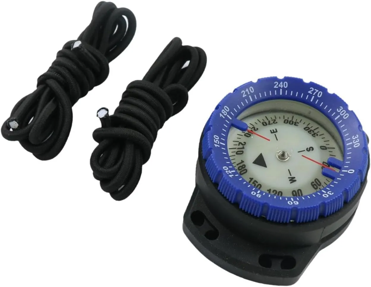 Diving Compass Waterproof Lightweight Tool with Elastic Ropes Outdoor Camping Compass for Scuba Hiking Sailing Outdoor Sports
