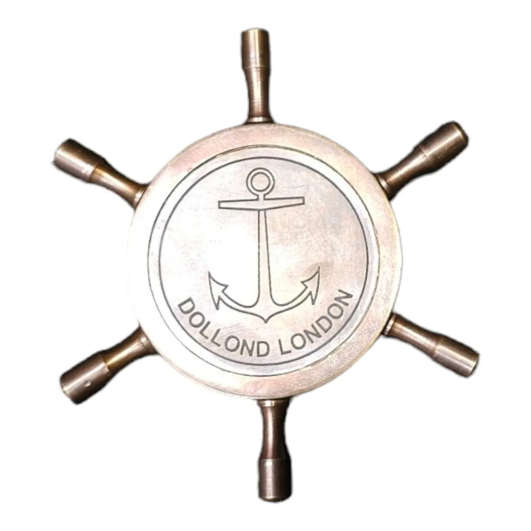 Dollond London Brass Wheel Compass | Vintage Navigation Tool