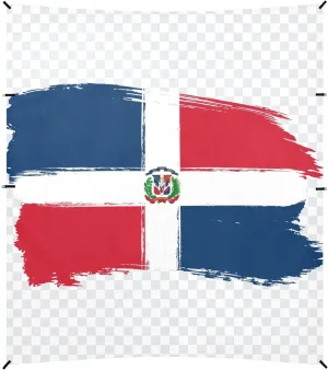 Dominican Republic Flag National Beach Tent UPF50  Protection Water-Resistant Shade Sun Shelter with Sturdy Poles, Sandbags and Shovel for Camping, Fishing, Backyard Fun