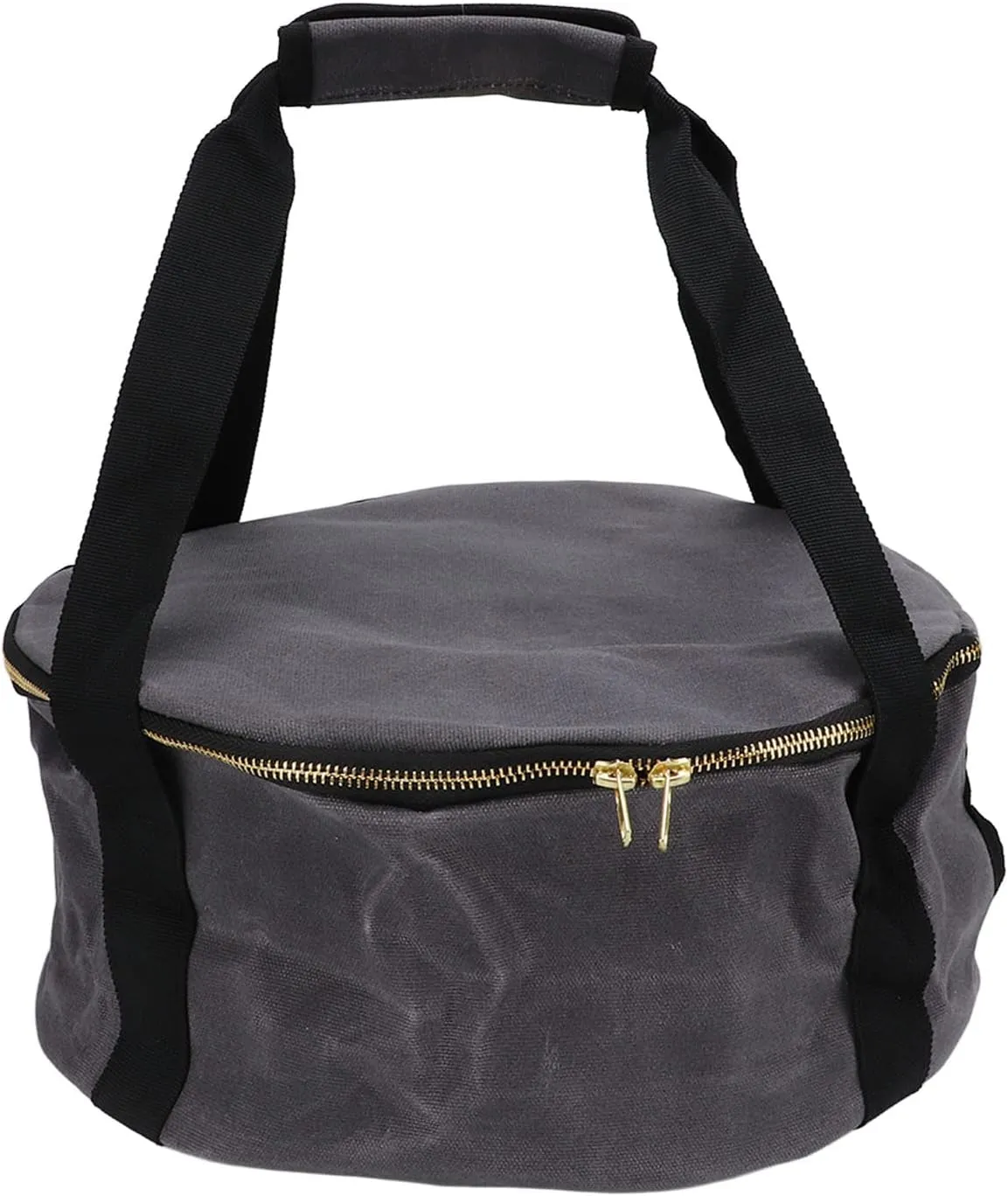 Dutch Pot Storage Bag Dustproof Cast Iron Cookware Bag Heavy Duty Enamel Pot Travel Bag for Cookware Frying Pans Utensils Camping(Dark Grey)