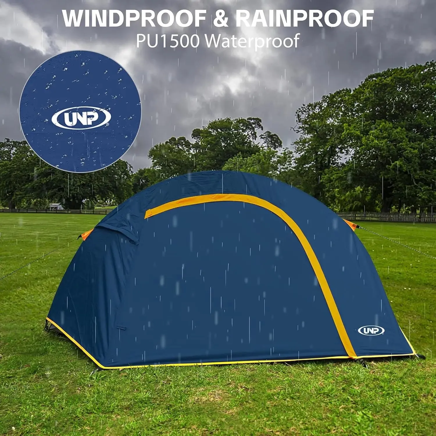 Eco-friendly technology Only today Waterproof 4-Person Camping Rainfly with Tent