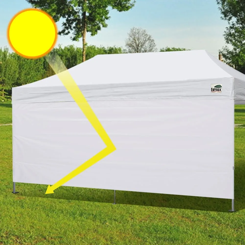 Eurmax USA 10×20 Instant Canopy SunWall Pop Up Canopy Wall with Horizontal Strap ONLY,1 Pack Sidewall (Sky Blue)