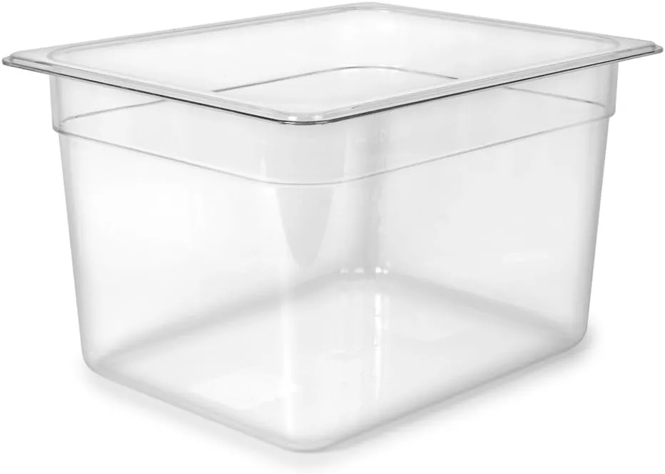 EVERIE Sous Vide Container 12 Quart EVC-12 with Collapsible Hinged Lid Compatible with Anova Nano or AN500-US00 or Anova Pro 3.0 or Anova Mini, Also Fits Instant Pot