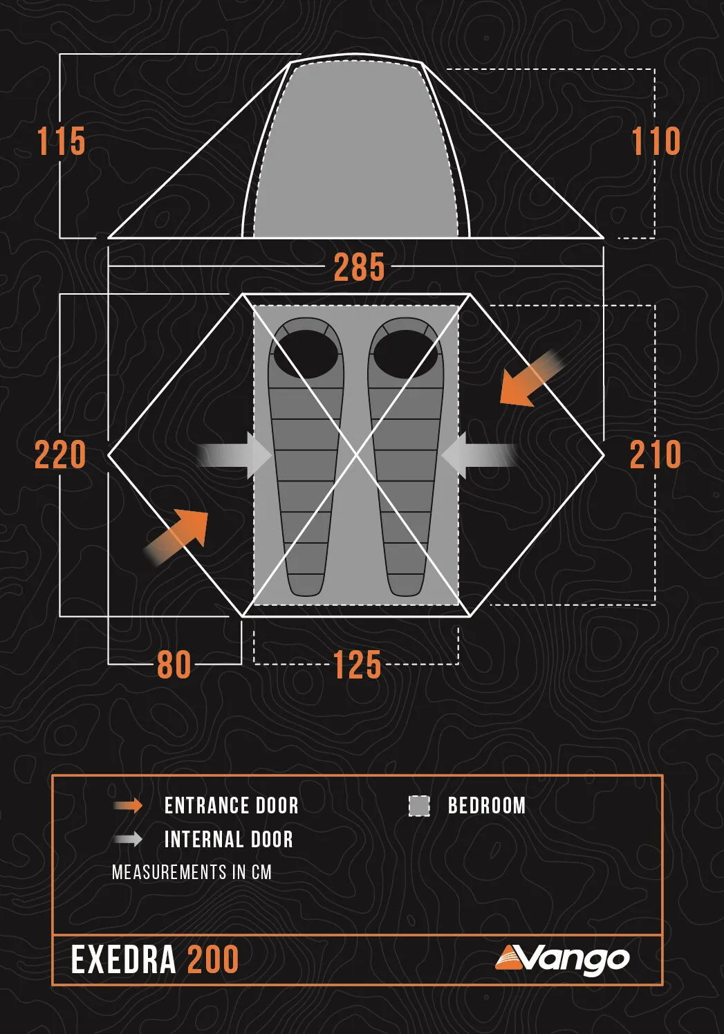 Exedra 200 Tent - 2.39kg by Vango