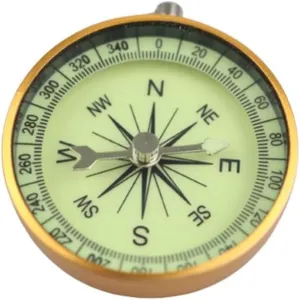 Explosive Aluminum Gold All-Luminous Outdoor Teaching Compass Can Pointer