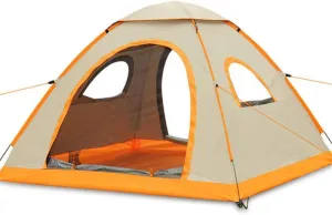 Family Tent Outdoor Tent Camping Hydraulic Fit 3-4 Person Lightweight Waterproof Tent Family Sports Mountaineering Hiking Traveling Outdoor Tent