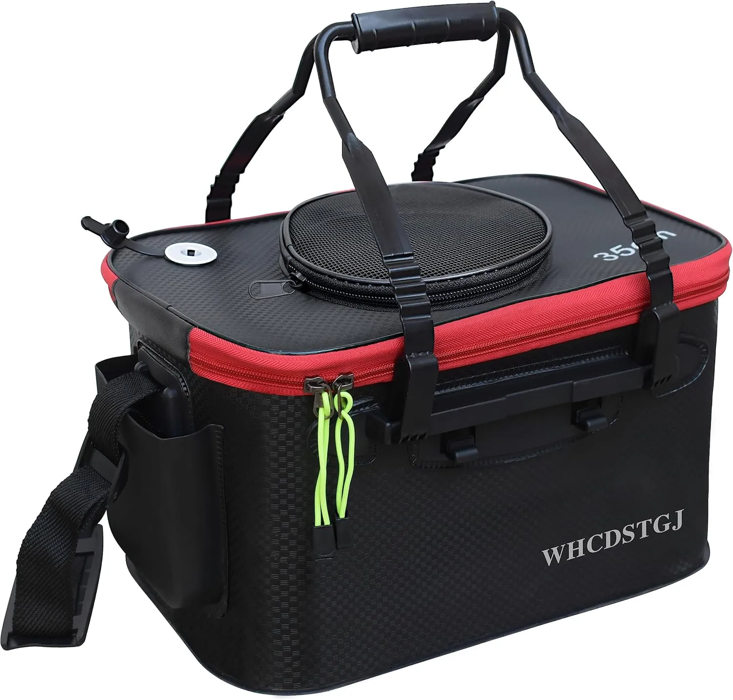 Fishing Bucket, Multifunctional Foldable Portable Fishing Bucket, EVA Fish Bucket are Suitable for Storing Live Fish and Fresh Fish Bait. (size3gallon)