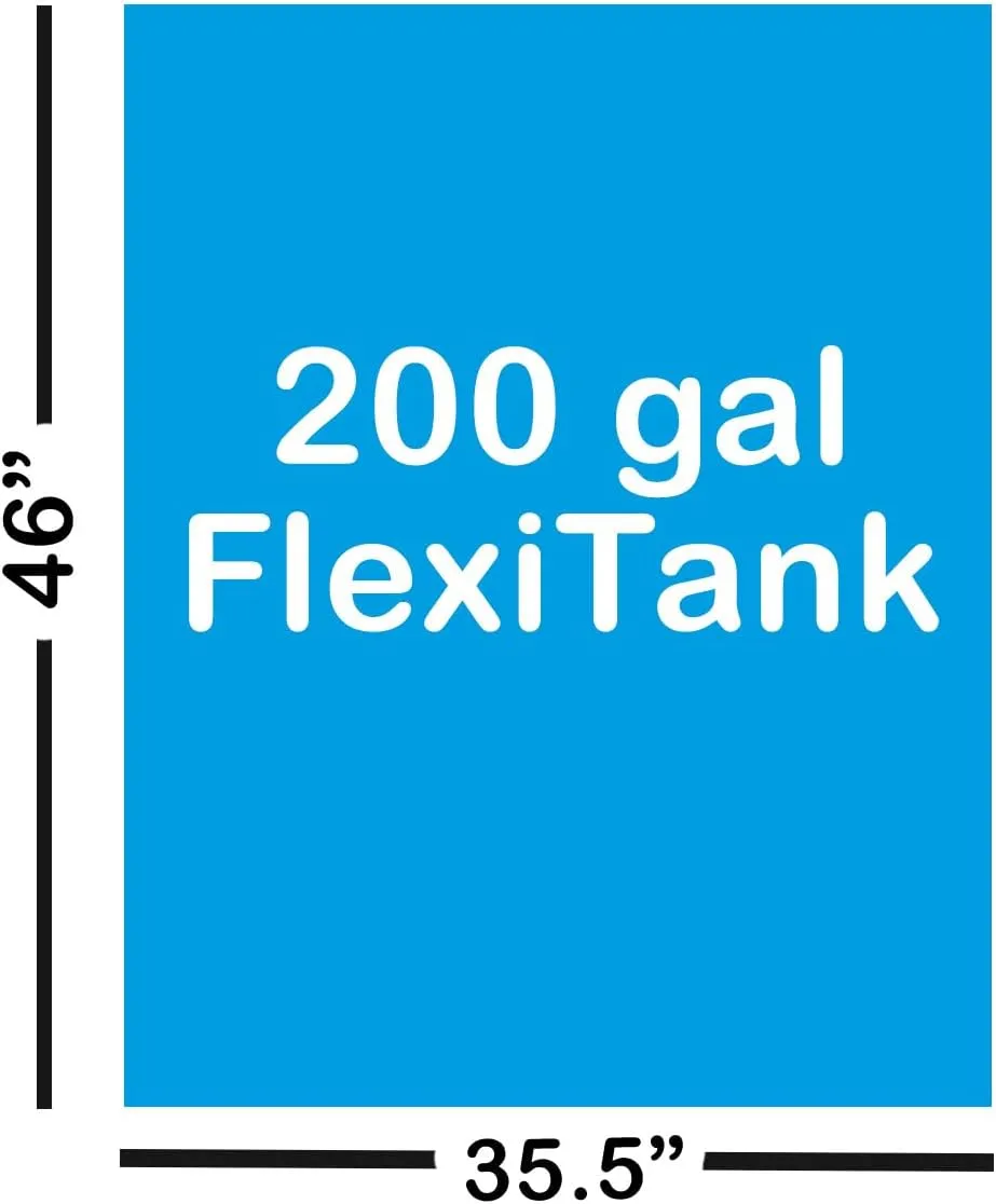 FlexiTank Collapsible Reservoir Water Tank Water Storage Barrel Container Portable for Garden Plants Gardening Greenhouse (200 gallons)