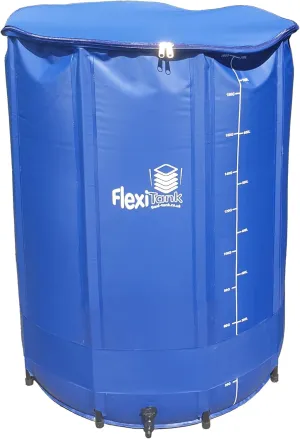 FlexiTank Collapsible Reservoir Water Tank Water Storage Barrel Container Portable for Garden Plants Gardening Greenhouse (200 gallons)