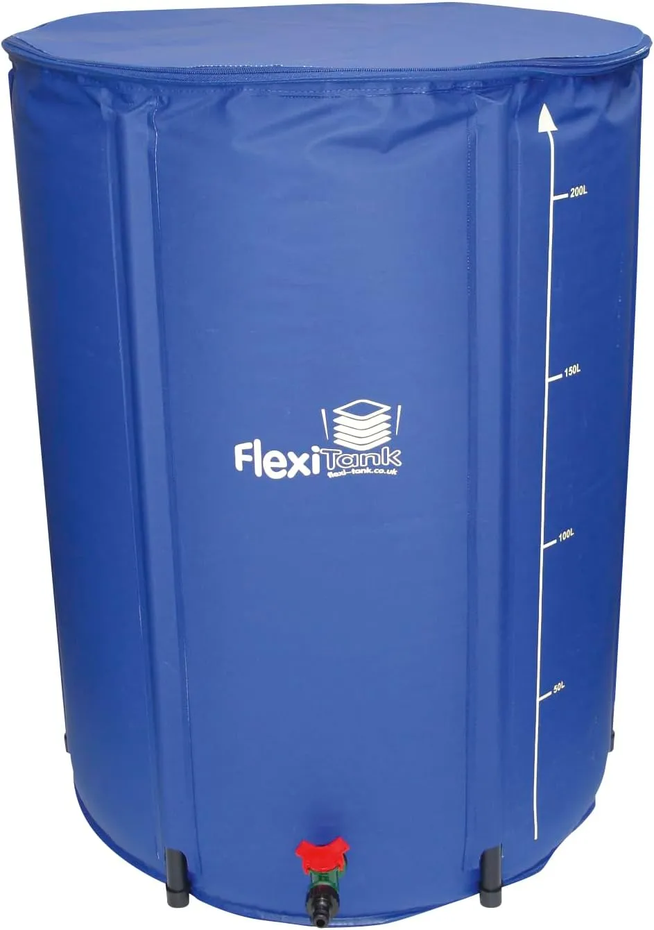 FlexiTank Collapsible Reservoir Water Tank Water Storage Barrel Container Portable for Garden Plants Gardening Greenhouse (60 gallons)