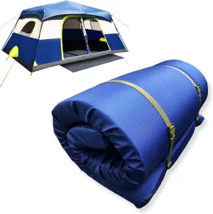 Foamma 7" x 24" x 72" Memory Foam Roll-Up Camping Mattress with Water Resistant Zipper Cover, Foldable and Portable for Camping, RV Bunk, Tent, Guest Bed, Outdoor and Dorm, CertiPUR-US Certified Foam