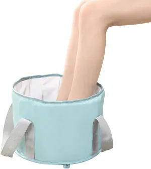 Foldable Foot Bag Collapsible Foot Bath Basin Bath Tubs Folding Water Basin Camping Basin Foldable Foot Soaking Tub Foldable Foot Tub Pedicure Basin (Color : Blue, Size : 31 * 20cm)