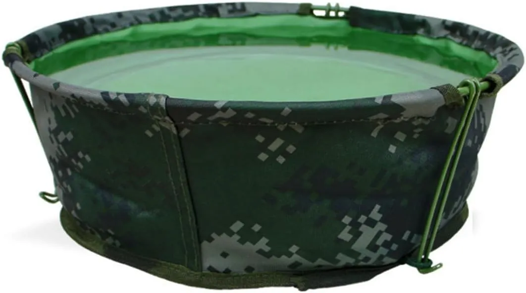 Folding Basin Water Container Foldable Wash Tub Portable Collapsible Tear Wear Resistant for Outdoor Use Random Color