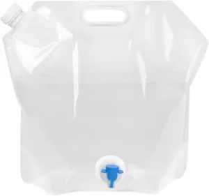 Folding Portable Bucket 8L Big Capacity Bag Portable Folding Bucket Container Outdoor Travel Camping Collapsible Pouch Camping (Color : 5L White)