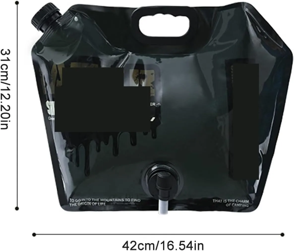 Folding Portable Bucket 8L Big Capacity Bag Portable Folding Bucket Container Outdoor Travel Camping Collapsible Pouch Camping (Color : 5L White)
