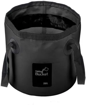 Folding Water Bucket, Large Capacity 20L Camping Storage Container, Outdoor Portable Collapsible Bucket for Travel Camping Picnic Hiking Fishing