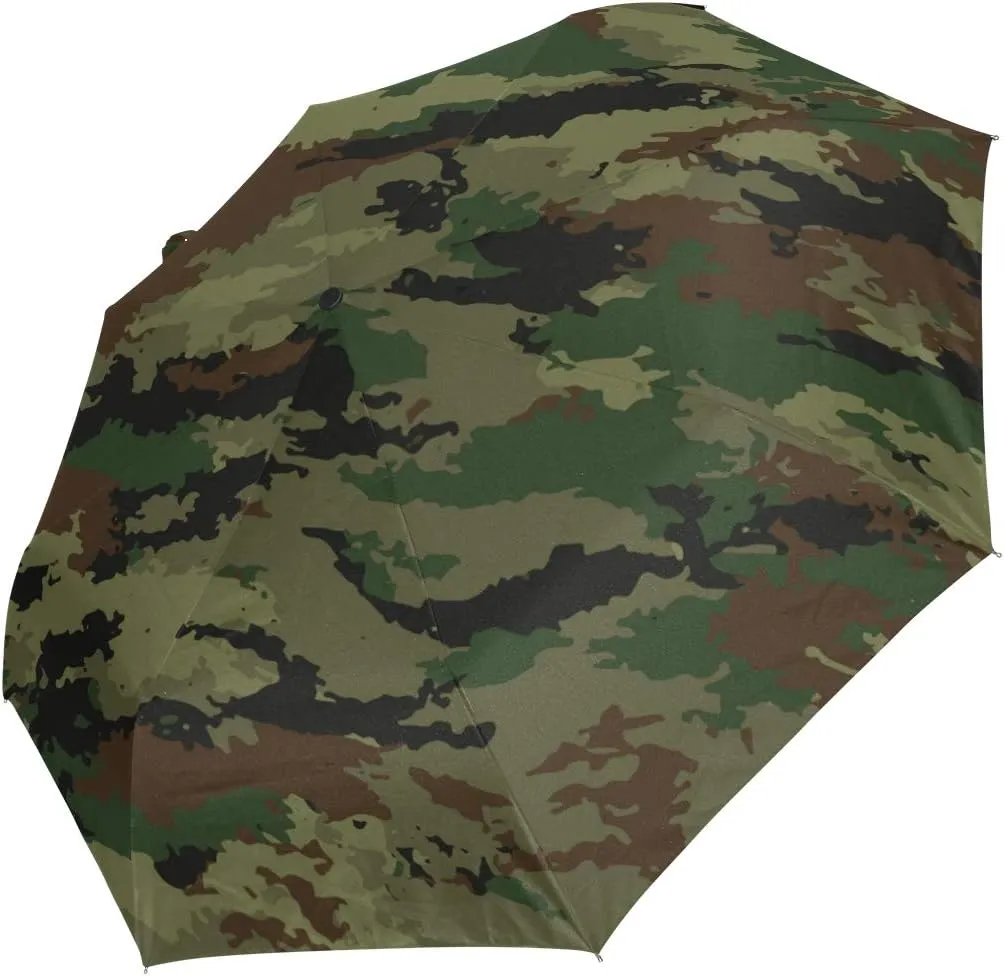 FORMRS Zebra Stripe Umbrella, Auto Open Umbrella Compact Folding Sun Rain Protection, Windproof for Kids Women Men