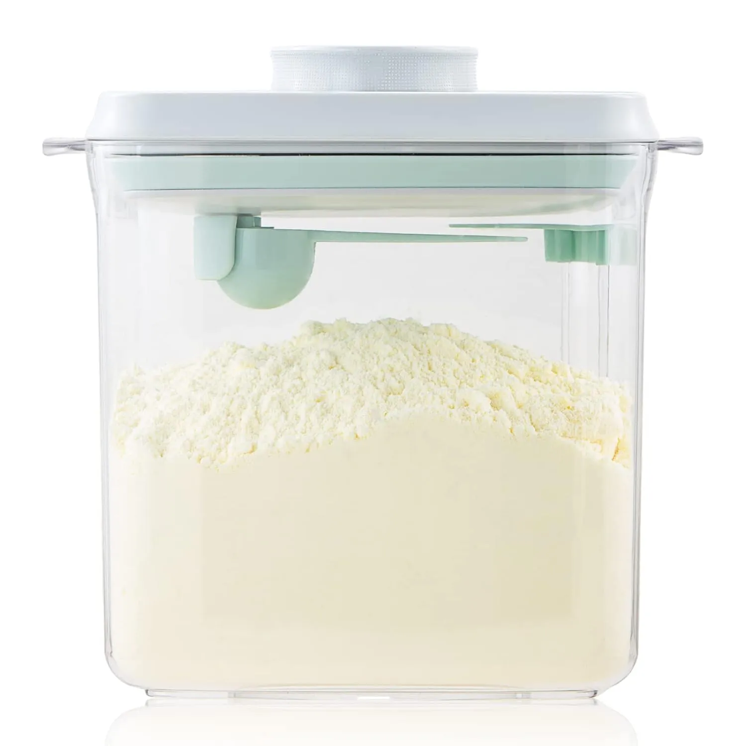 Formula Container - 1700ml Pop Top Milk Powder Container, BPA-Free Airtight Formula Dispenser with Scoop and Scraper, 21OZ, 1.32LB, 600g, Clear