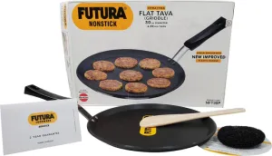 FUTURA NON STICK FLAT TAVA 30 CM WITH PLASTIC HDL