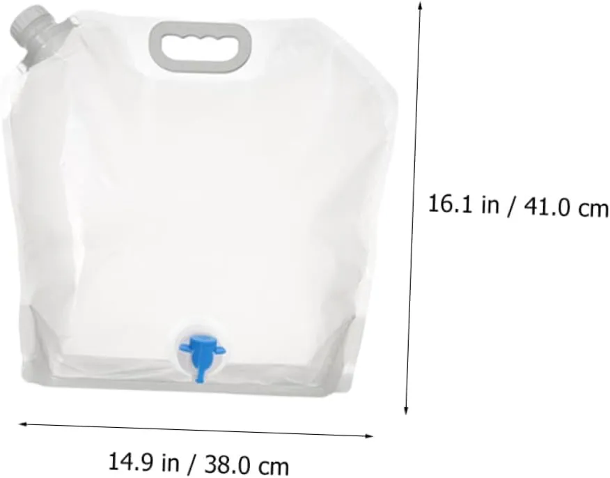 GALPADA 2pcs Portable Water Bag Collapsible Water Storage Pouch Hiking Bag for Outdoor Sports Foldable 10l Capacity