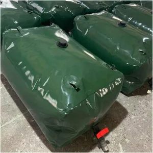 GDMING Collapsible Water Container, Portable PVC Weather Resistant Water Storage Bag for Outdoor Outdoor Camping, Hiking, Self-Driving, Customizable (Color : Green, Size : 3000L/2x1.5x1m)