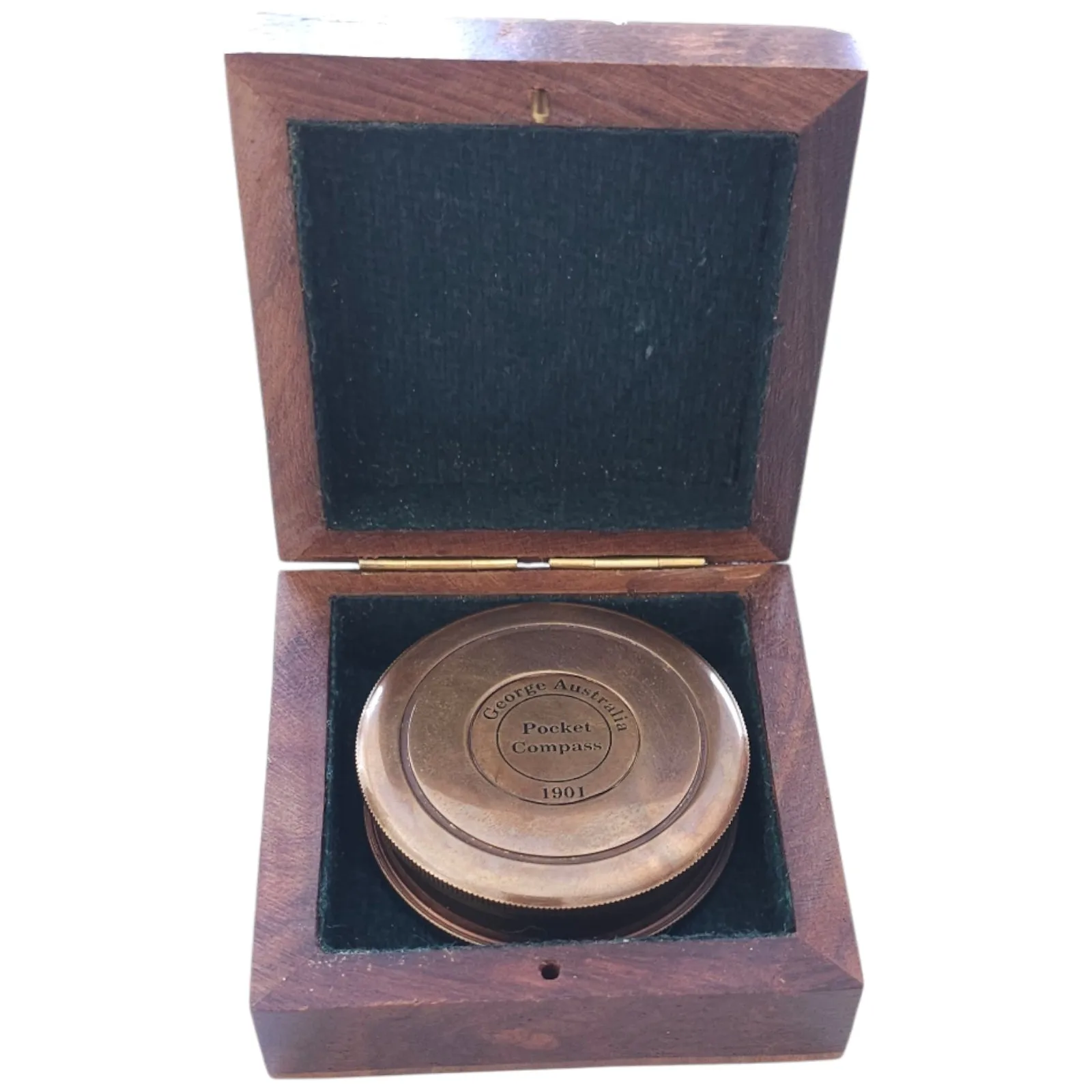 George Australia 1901 Kangaroo Compass | Custom Engraved Brass Antique Replica