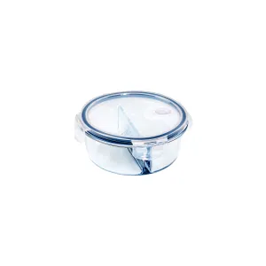 Glass Containers 2 Divider Round 950ml