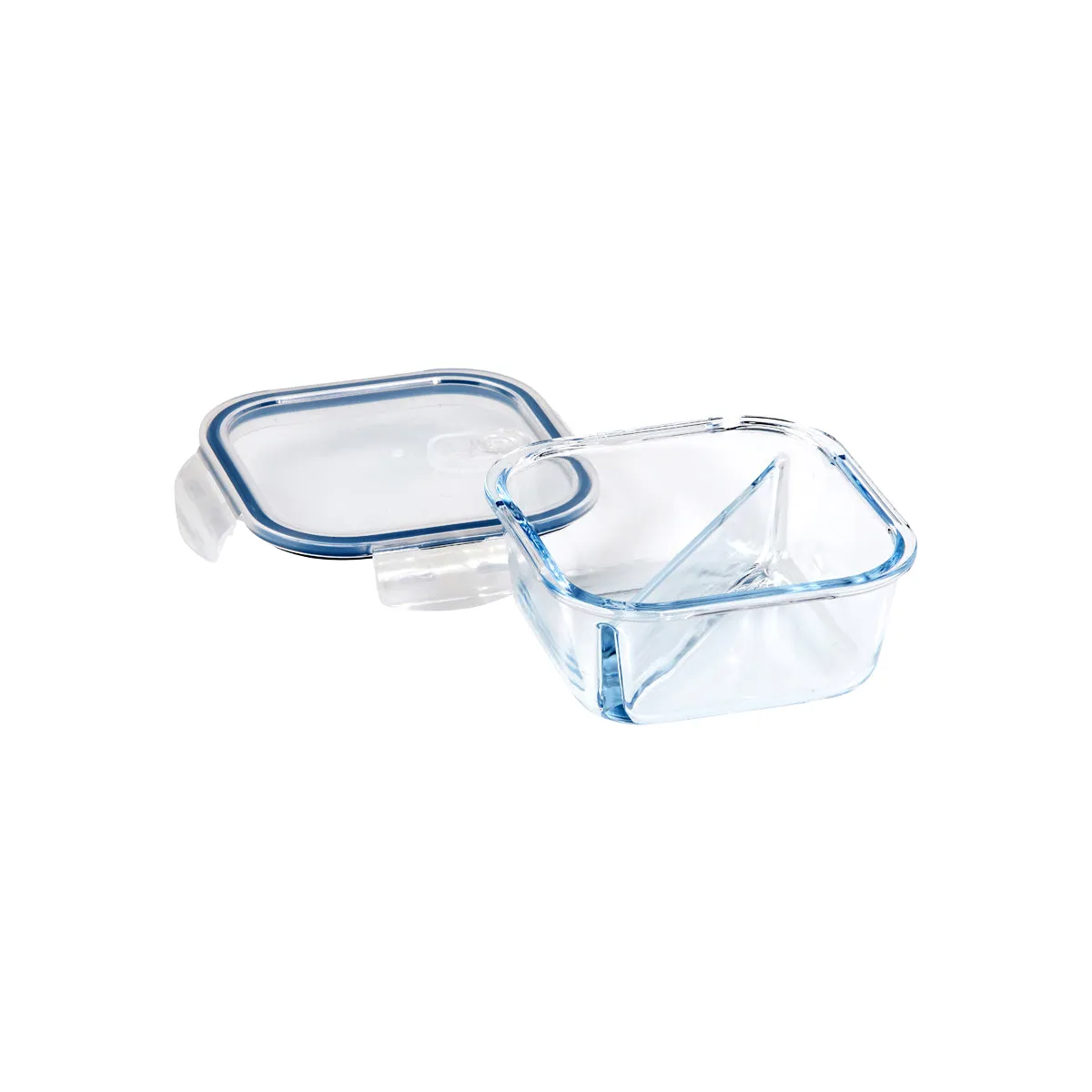 Glass Containers 2 Divider Square 780ml