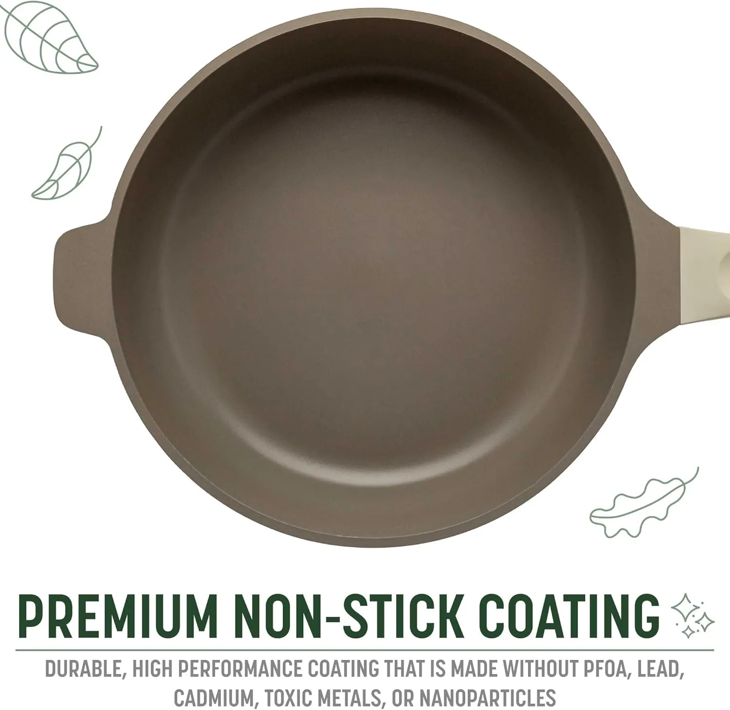 Goodful All-in-One Pan, Multilayer Nonstick, High-Performance Cast Construction, Multipurpose Design Replaces Multiple Pots and Pans, Dishwasher Safe Cookware, 11-Inch, 4.4-Quart Capacity, Linen