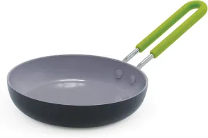 GreenPan Mini Healthy Ceramic Nonstick, 5" Round Egg Pan, PFAS-Free, Dishwasher Safe, Stay Cool Handle, Black