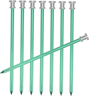 Happyyami 8Pcs Tent Pegs Heavy Duty Outdoor Stakes for Camping Beach and Canopy Use Sturdy Design for Secure Ground Fixing Lightweight
