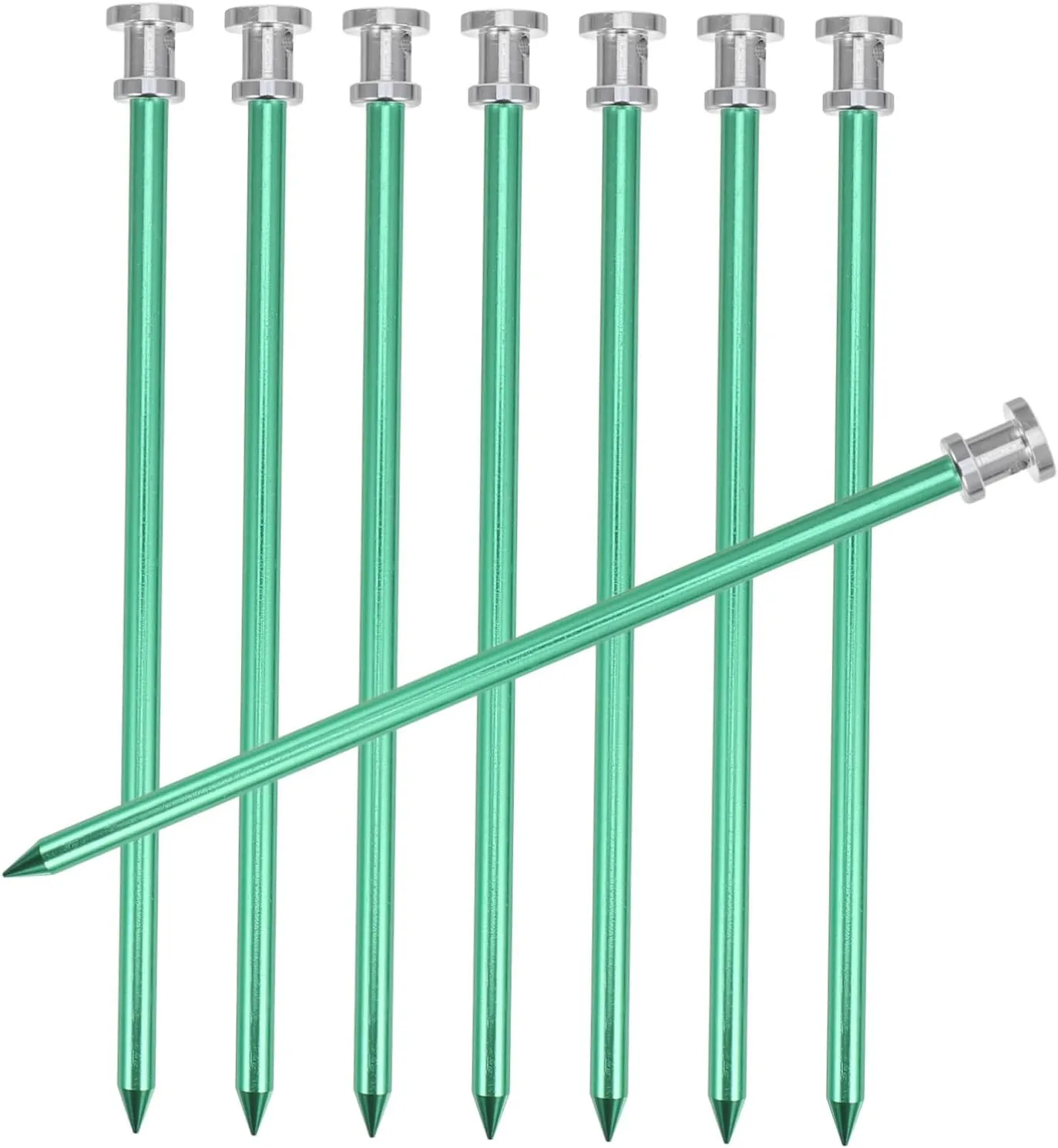 Happyyami 8Pcs Tent Pegs Heavy Duty Outdoor Stakes for Camping Beach and Canopy Use Sturdy Design for Secure Ground Fixing Lightweight