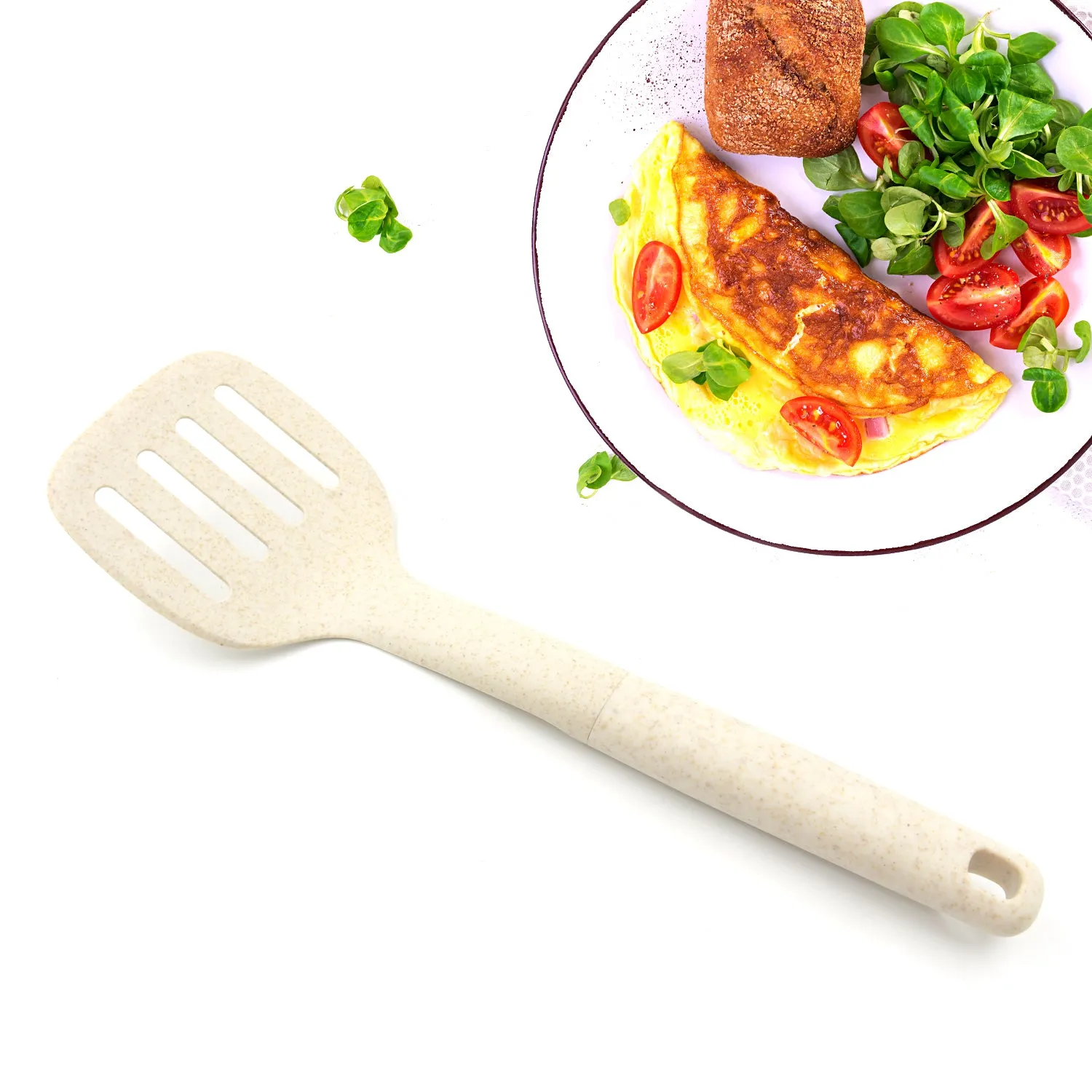Heat-resistant Plastic Spatula Spoon for Non-stick Cookware