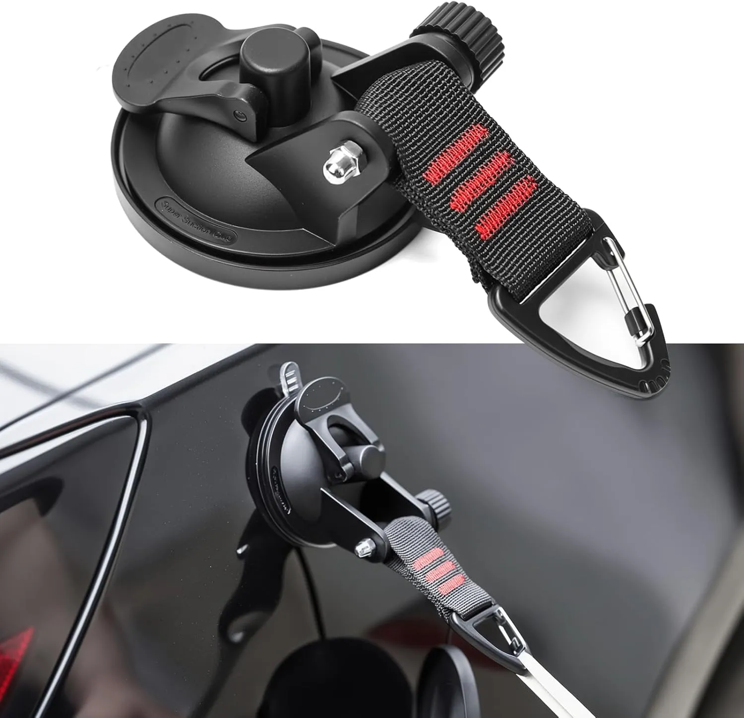 Heavy Duty Suction Cup Hooks - Super Strong Car Camping Accessories for SUV/Tent/Glass, Secure Window Hooks for Campers.