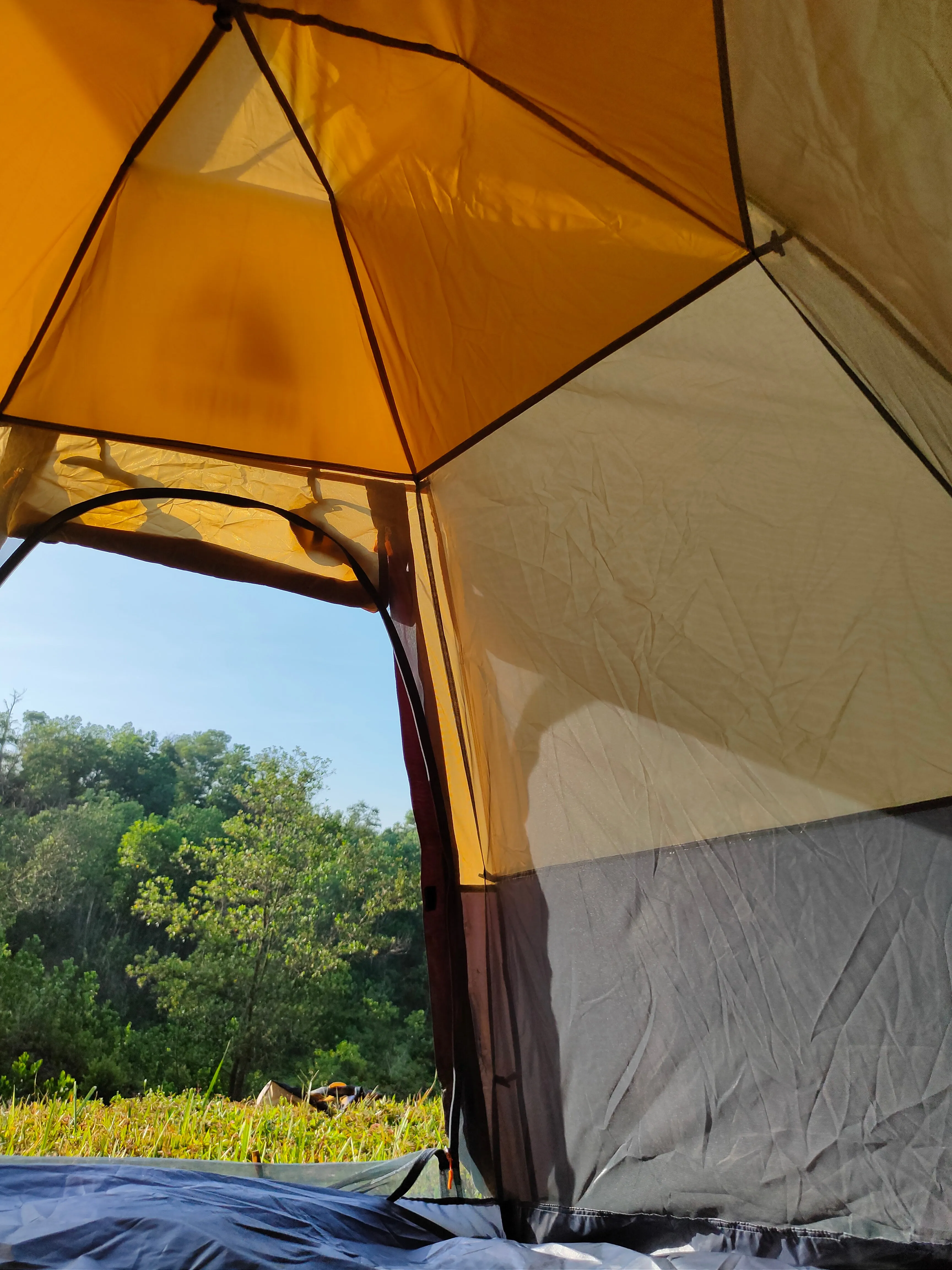Hewolf Automatic 4 person Hexa Tent - Tan