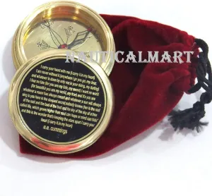 I Carry Your Heart with me Poem Engraved Compass - Valentines Gift - Nautical Love Compass - Love Gift - Unusual Gift for Husband/Wife -him/her Compass - Birthday Gift